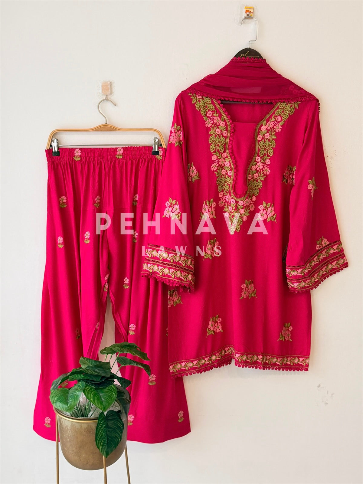 Floral Embroidered Farshi Salwar