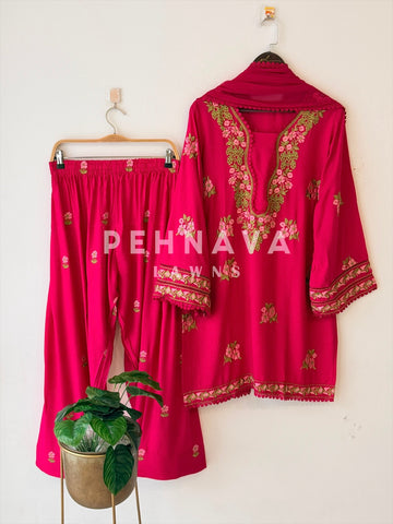 Floral Embroidered Farshi Salwar