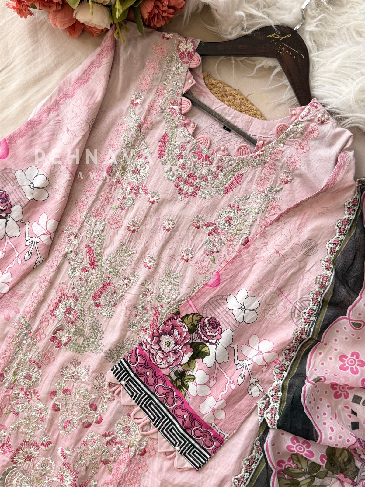 Printed Embroidered Ready to Wear Suit-2103