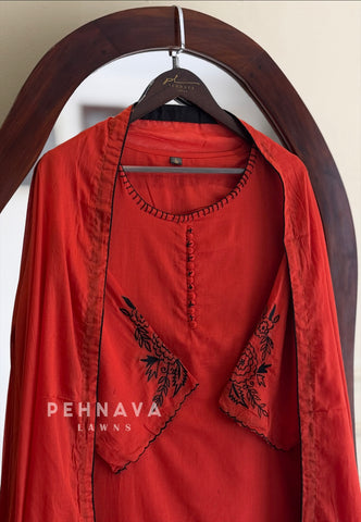 Embroidered Cotton Suit Set