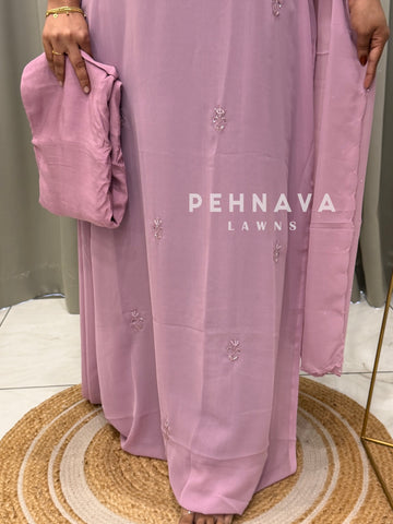 Premium Handworked Chiffon Unstitched Suit-1536