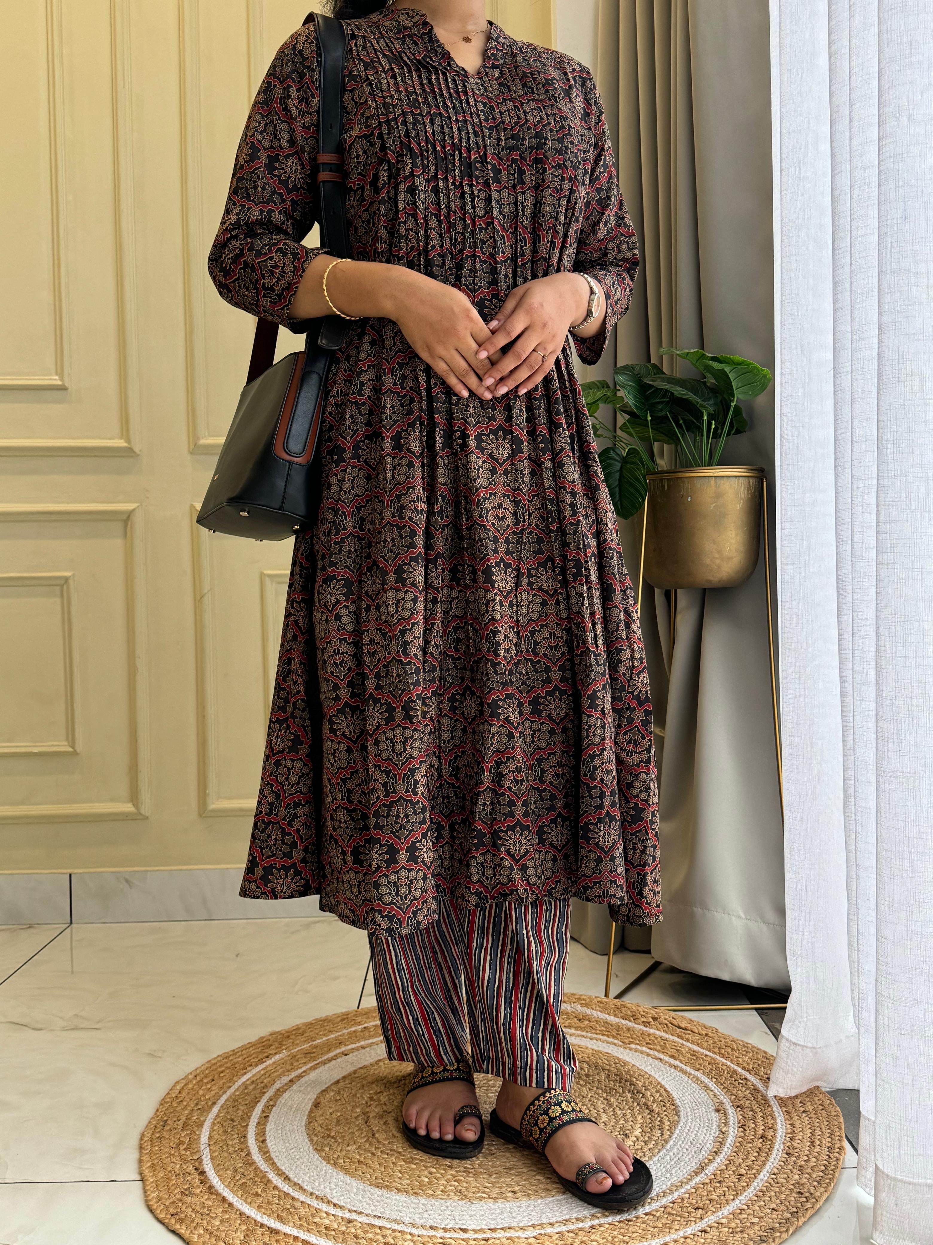 Ajrak Printed Two Piece Co-ord Set-7