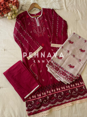 Timeless Floral Print Ready-to-Wear Suit Set-5