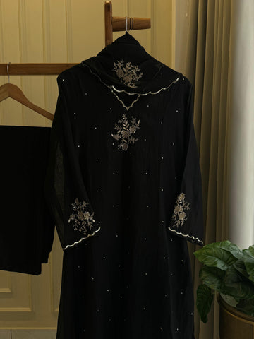 Premium Handworked Pure Mul-chandheri Suit