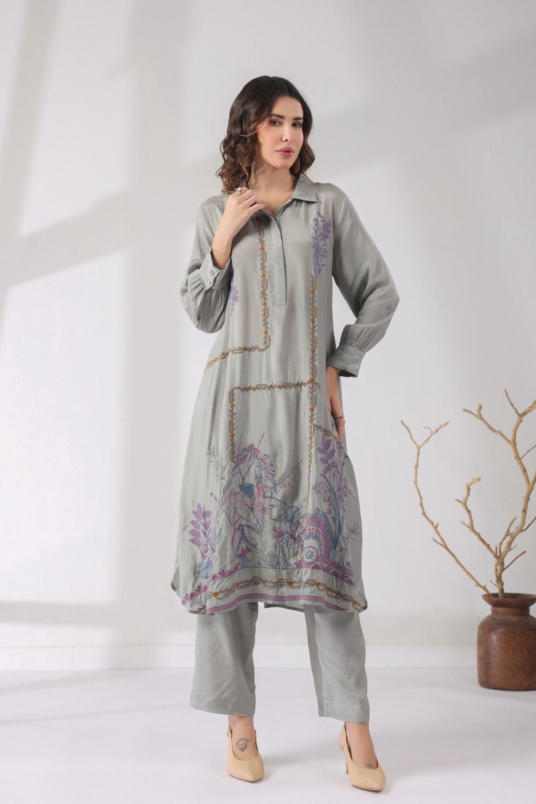 Premium Embroidery 2 Piece Co-od Set