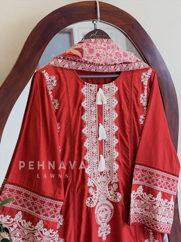Classic Embroidered Suit Set