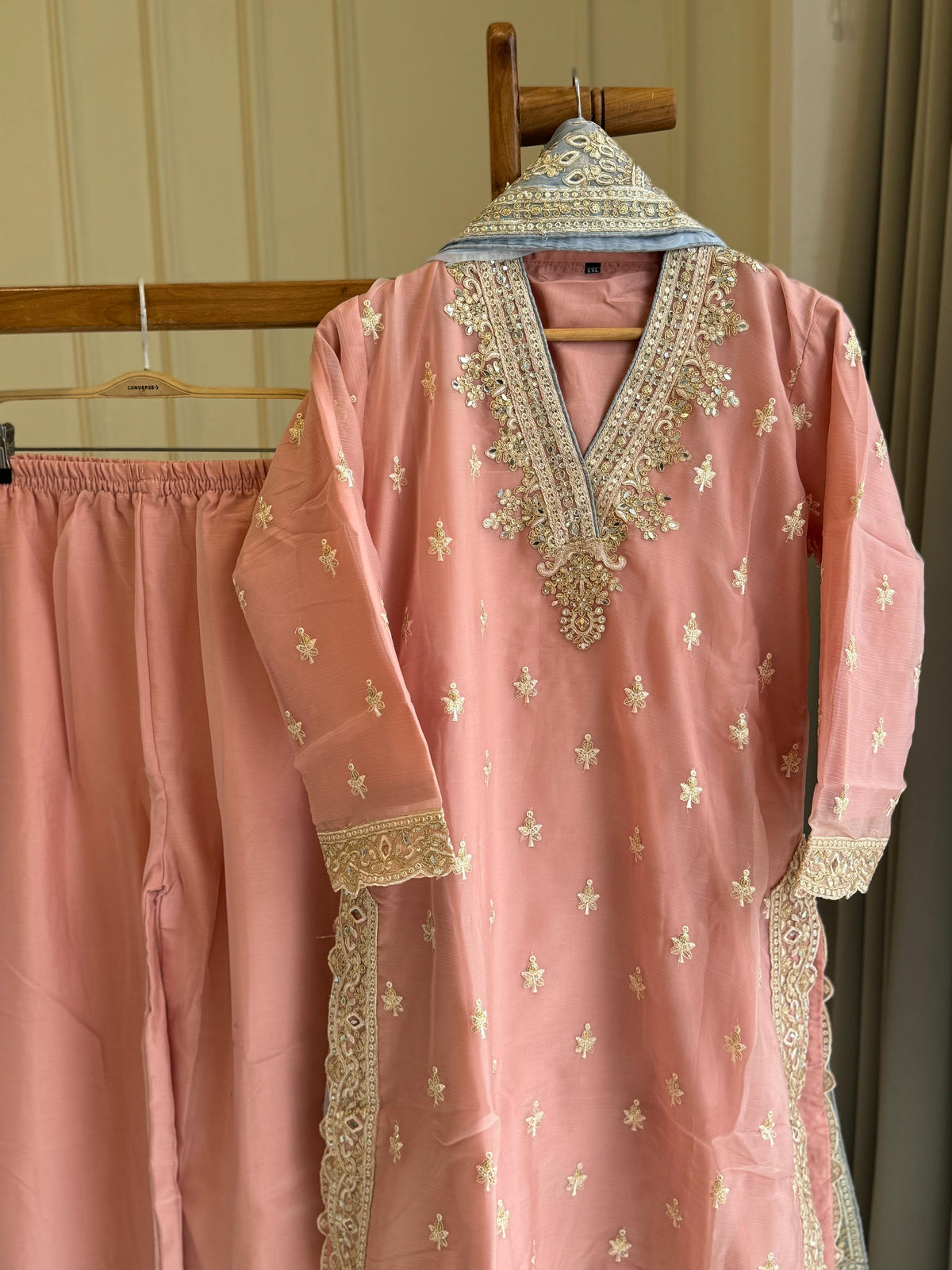 Chinnon Party wear suit with lace detailings