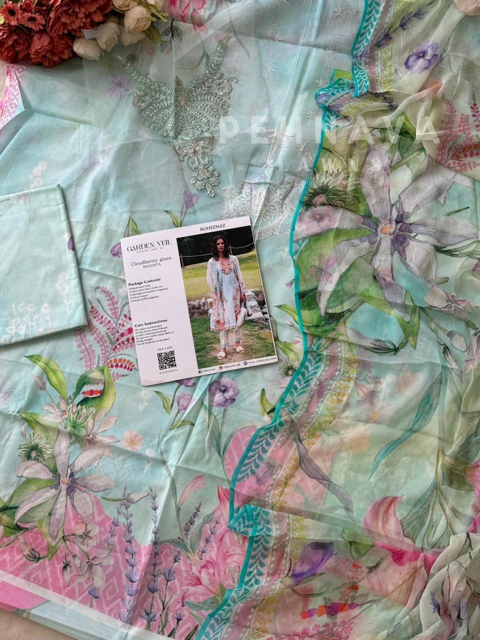 Printed Lawn Collection-Cloudberey glaze