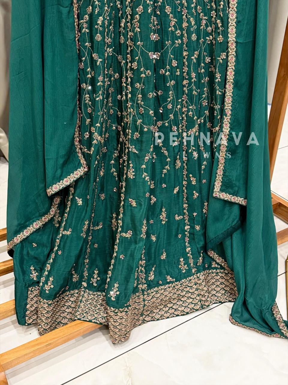 Heavy Embroidered Anarkali Attire