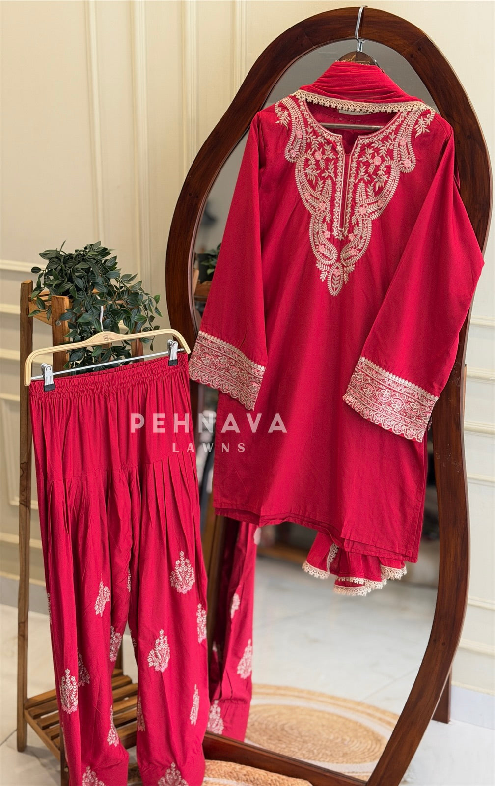 Paisley Embroidered Farshi Salwar LRC 322