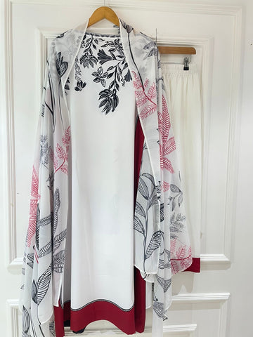 Premium Trendy Viscous Silk Tunic Set