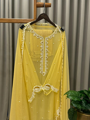 Premium Handworked Semi-Stitched Pakistani Suit - Pehnava Lawns