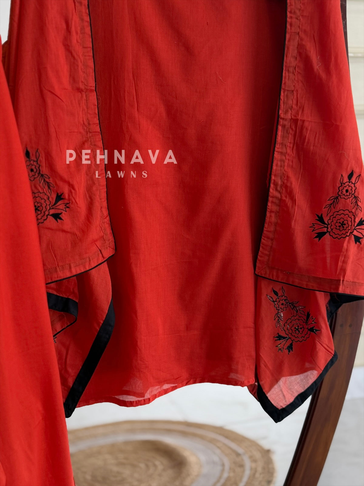 Embroidered Cotton Suit Set