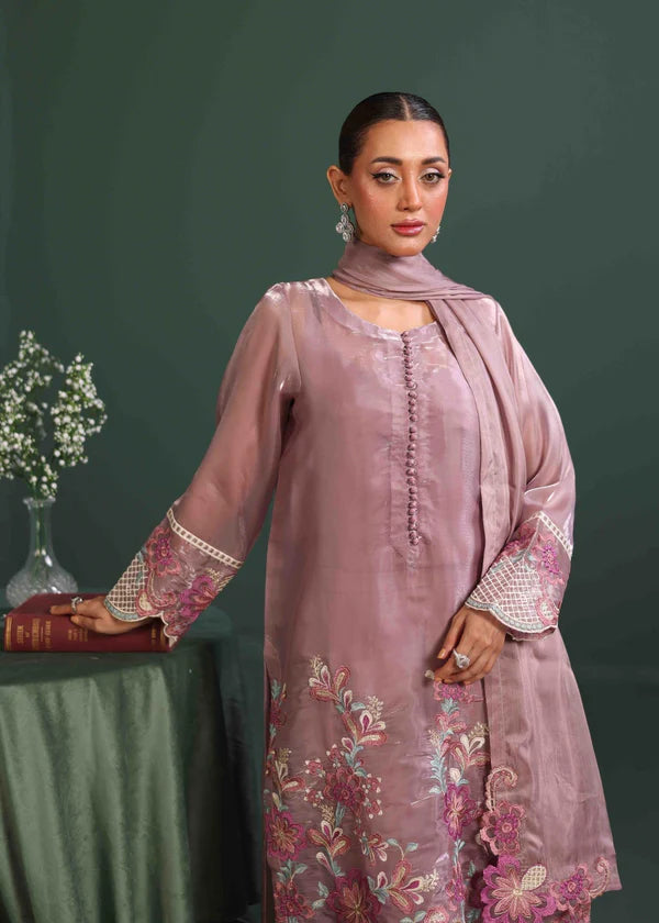 Luxurious Tissue silk Embroidered Suit - Serene