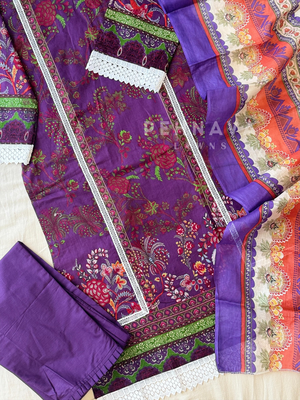 Cotton Printed Suit Set-1302