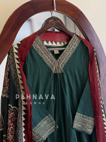 Printed Border Anarkali Set 9441-44