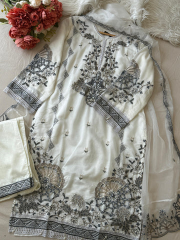 Embroidered Suit Set