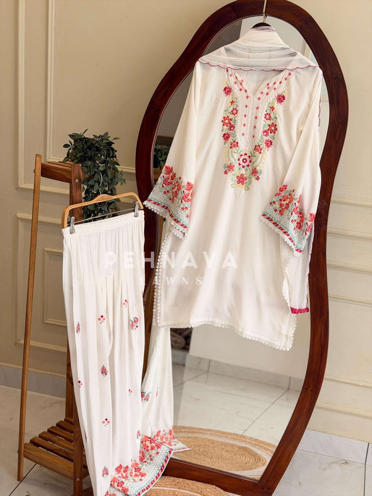 Floral Embroidered Farshi Salwar