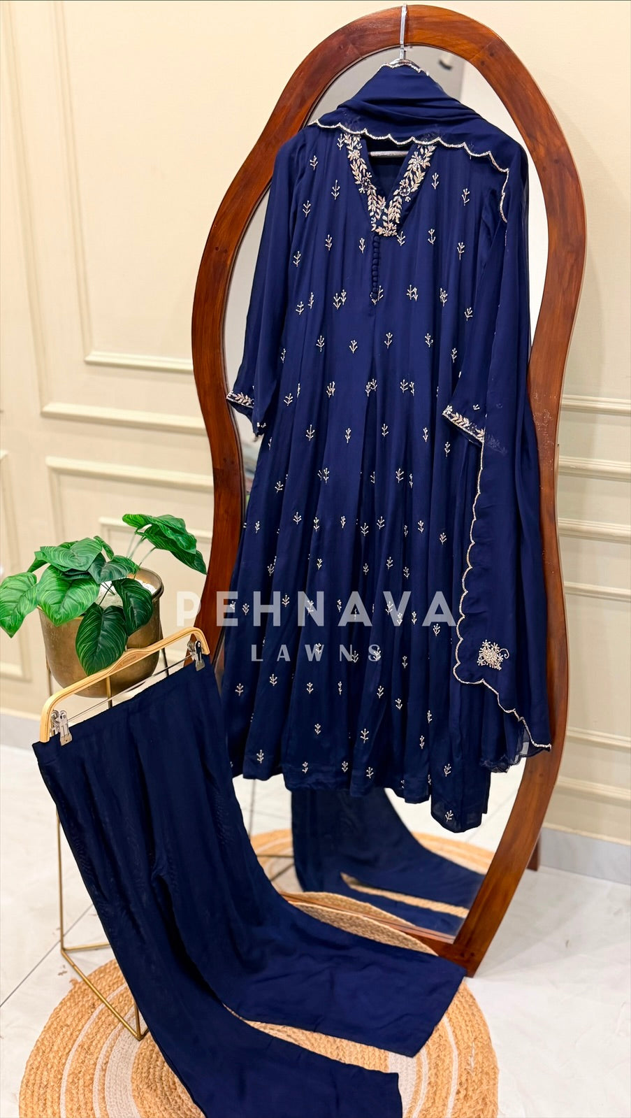 Handworked Anarkali Attire