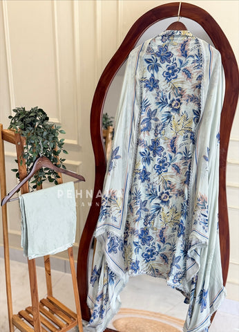Floral Embroidered Unstitched Suit 4369