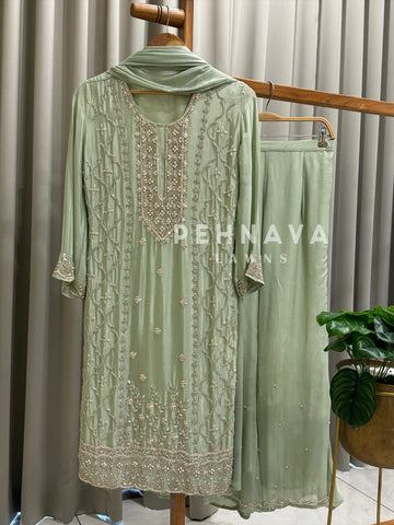 Premium Chinnon Attire - Pehnava Lawns