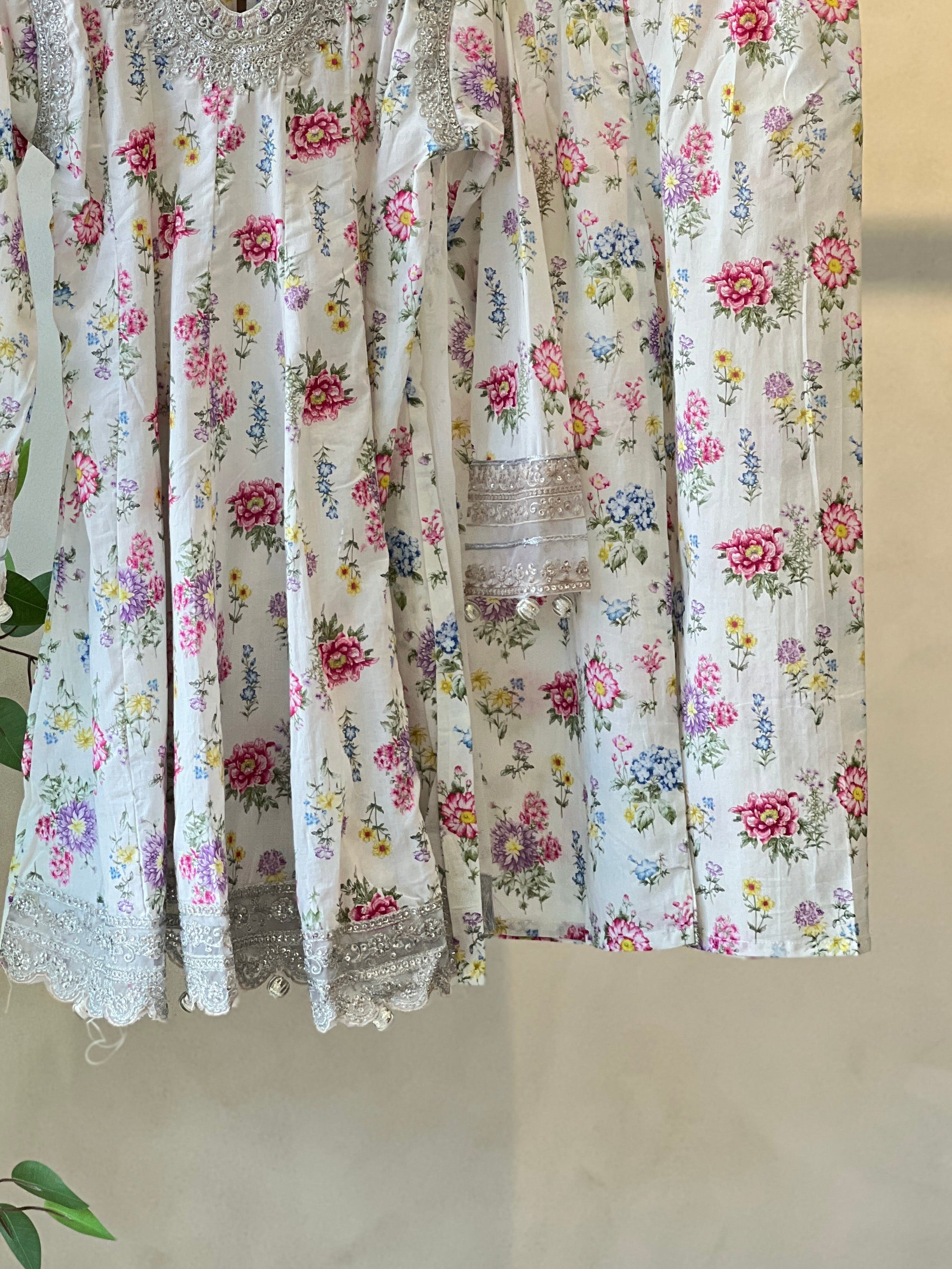 Kids party wear -ready to wear MKD-EA25-03-WHITE - Pehnava Lawns