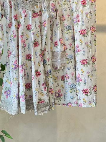 Kids party wear -ready to wear MKD-EA25-03-WHITE - Pehnava Lawns