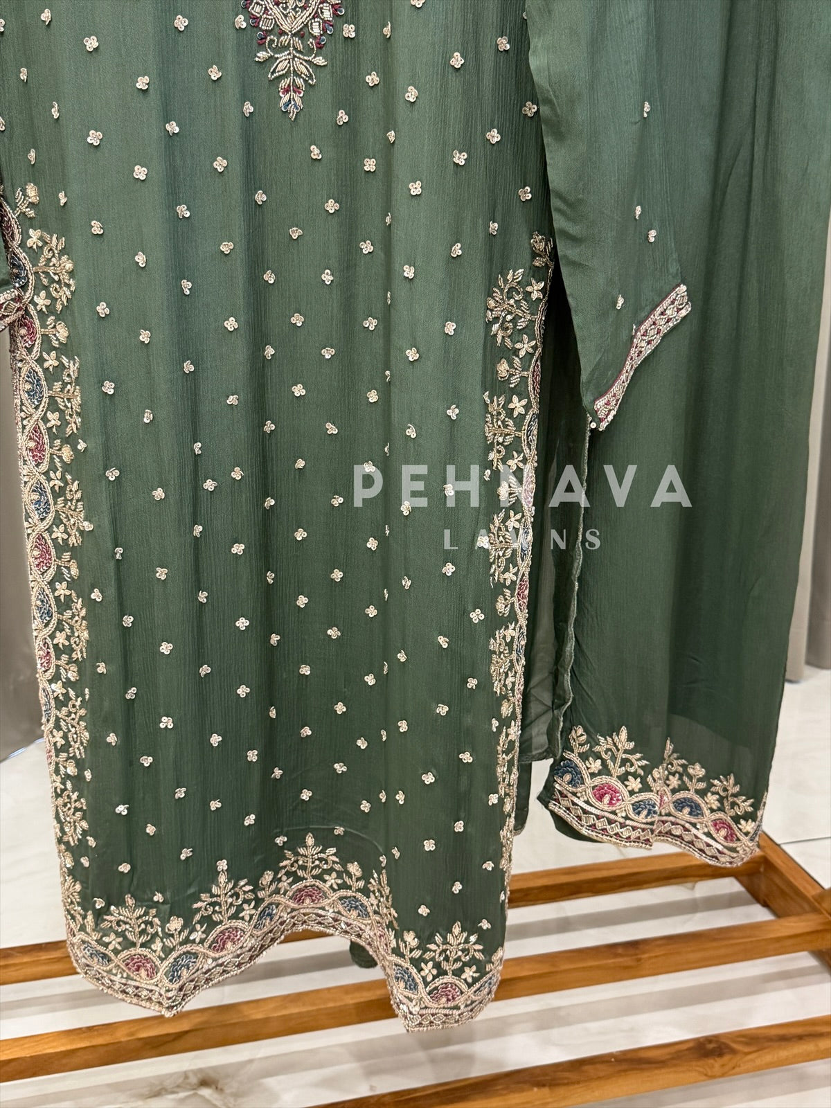 Premium Handworked Chinnon Suit-U4066