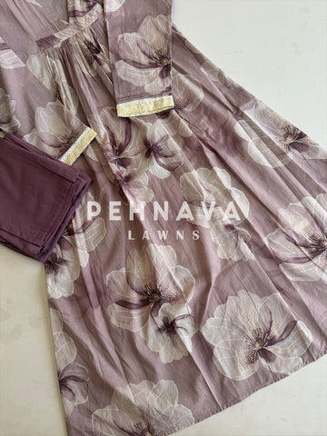 Soft Floral Luxe Cotton Coord Set - Pehnava Lawns