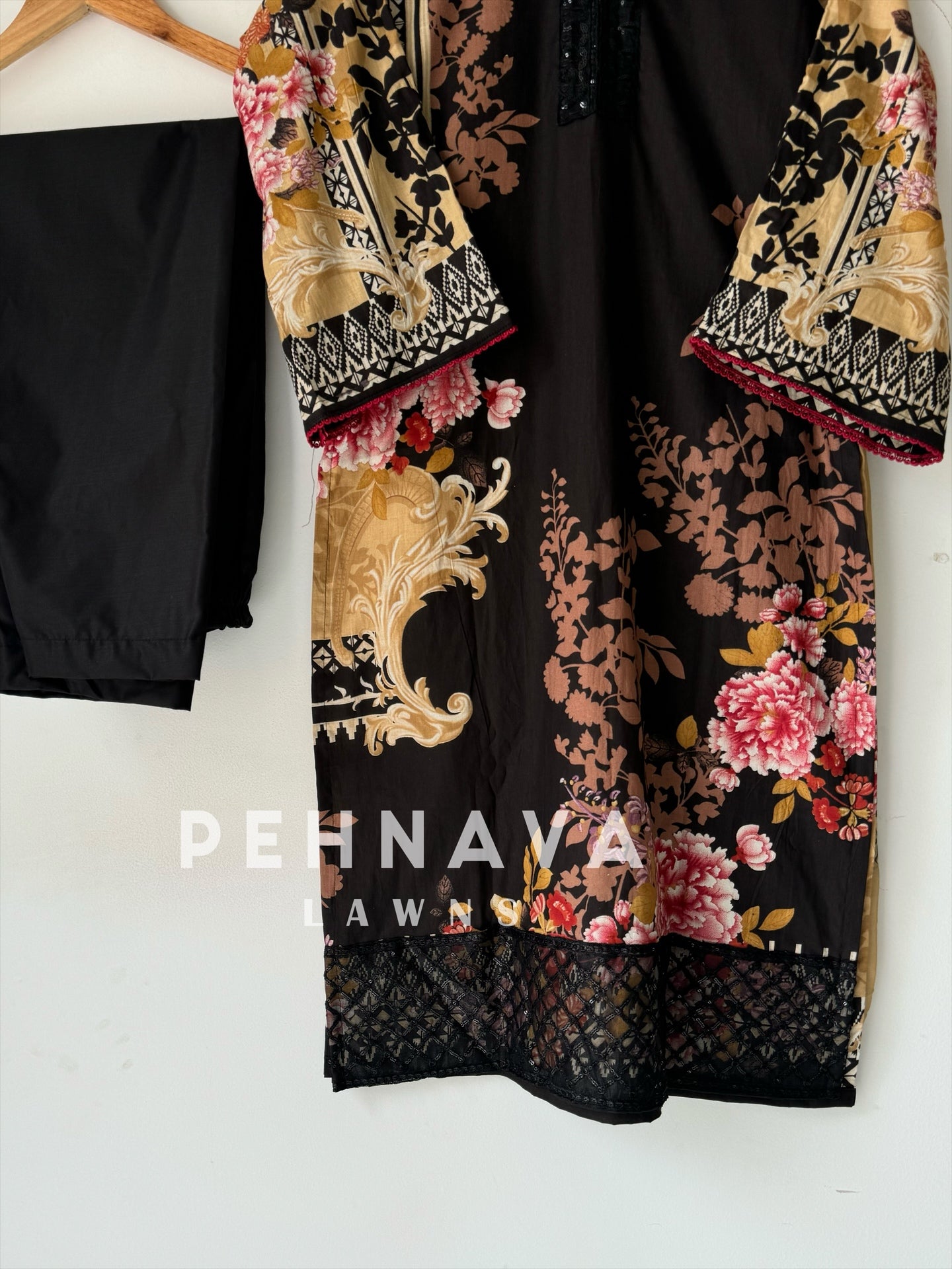 Black and brown combo Casual Suit-1315