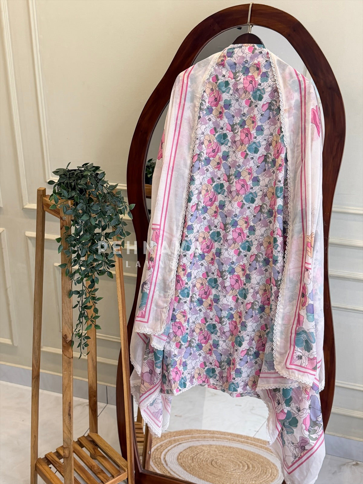 Floral Embroidered Unstitched Suit