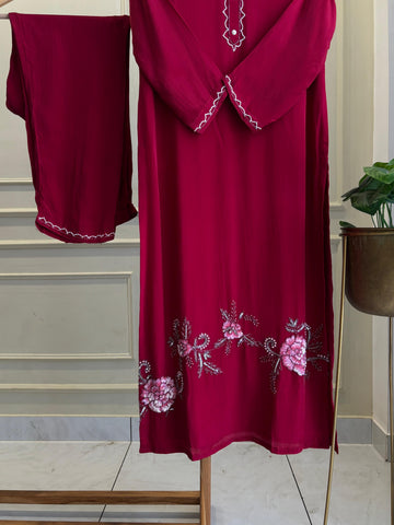 Premium  crepe Handwork Salwar Kameez