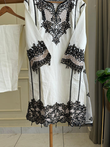 Lace Trimmed Tunic Salwar