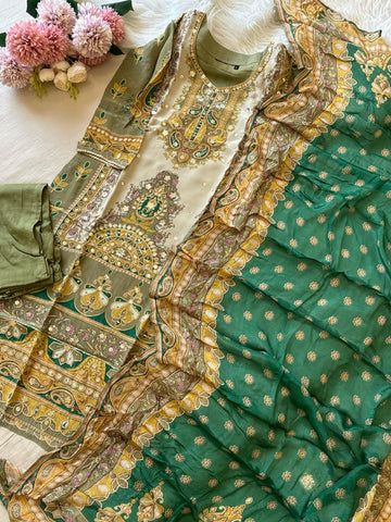 Party wear Crepe Suit-116