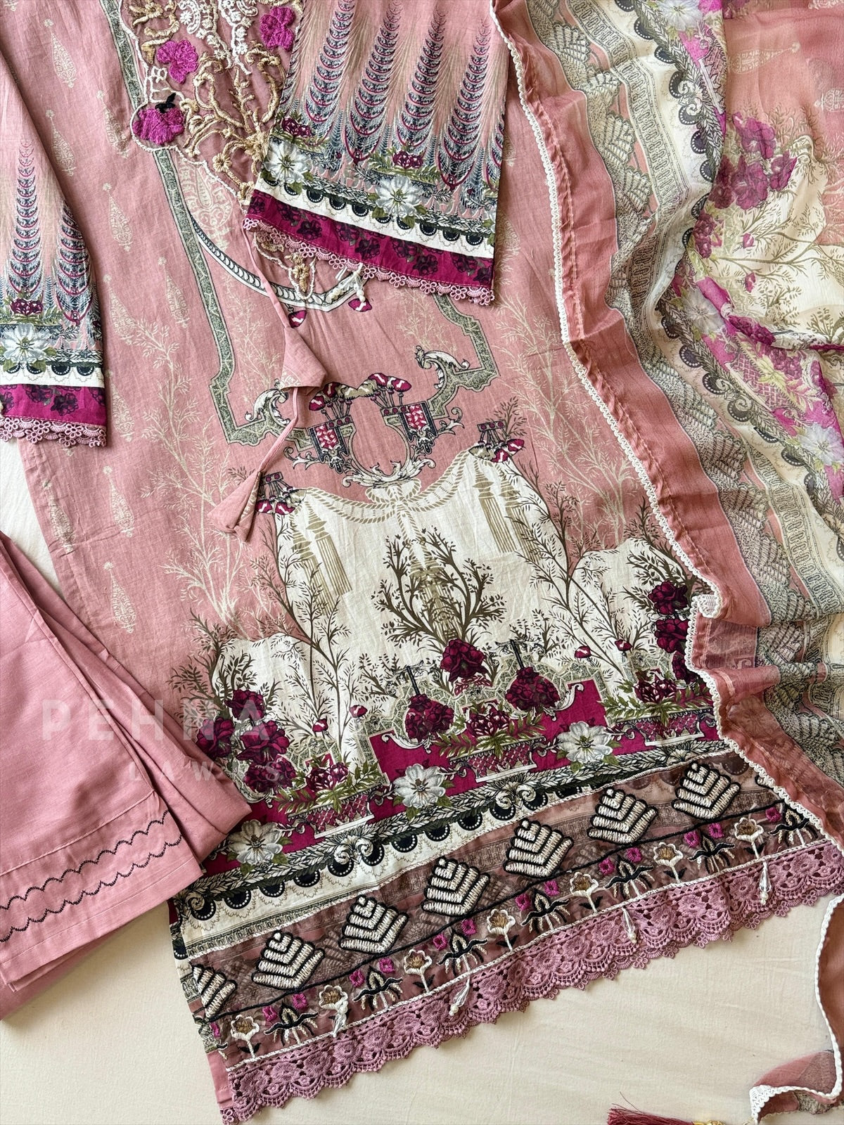 Signature Embroidered Lawn Suit-1101
