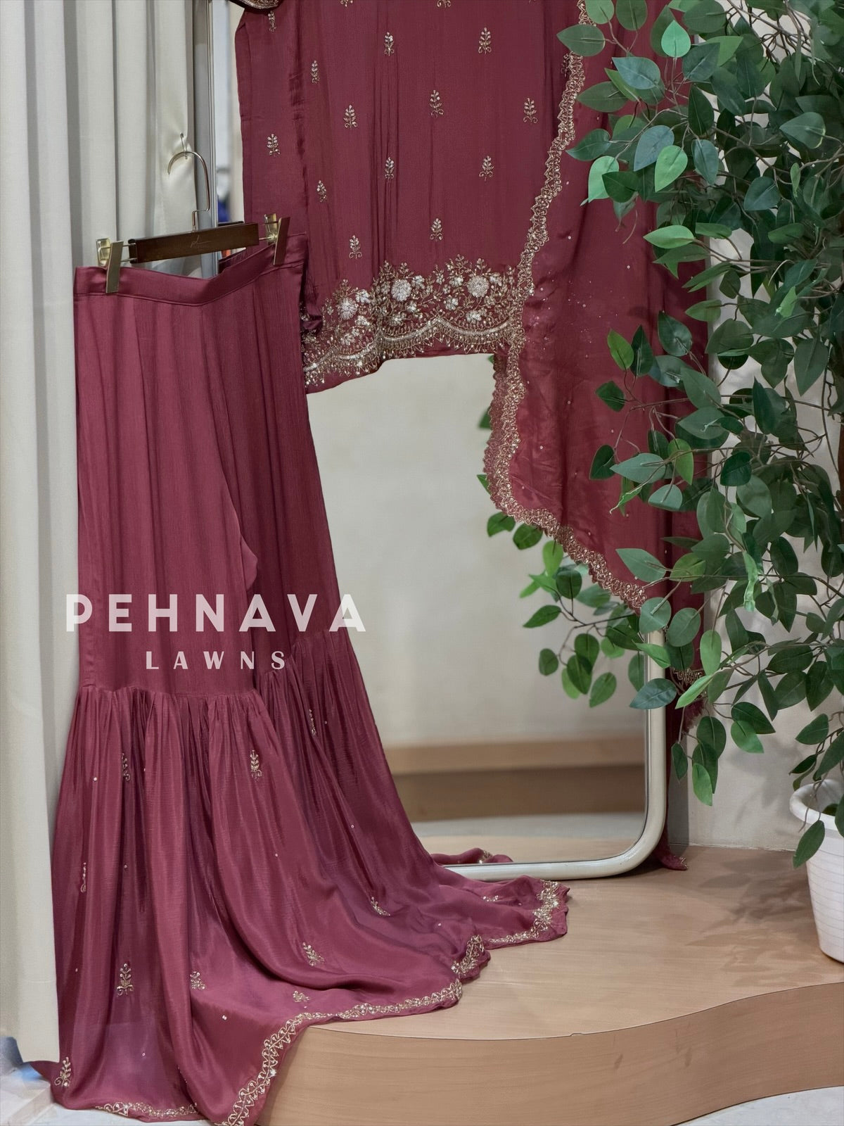 Premium Handworked Chinnon Ensemble