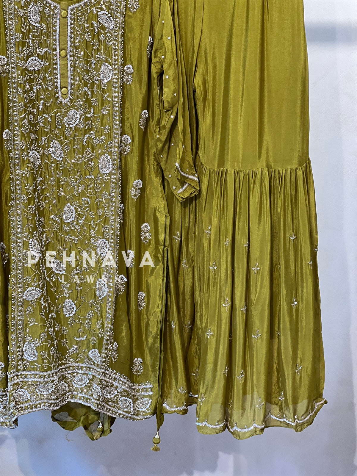 Heavily Handworked Sharara with Pure Chiffon Dupatta