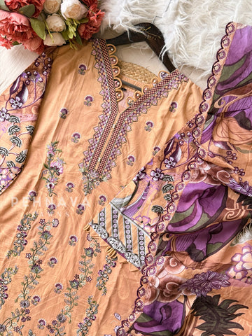 Printed Embroidered Ready to Wear Suit-2109