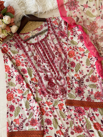 Signature Printed Lawn Unstitched Suit 1551