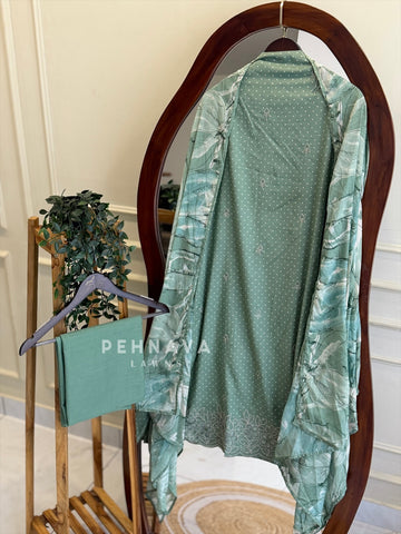 Floral Embroidered Unstitched Suit