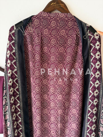 Ajrak Printed Unstitched Suit