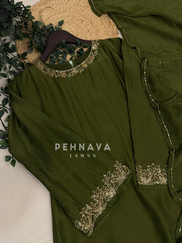 Crepe Handworked Ensemble H-367