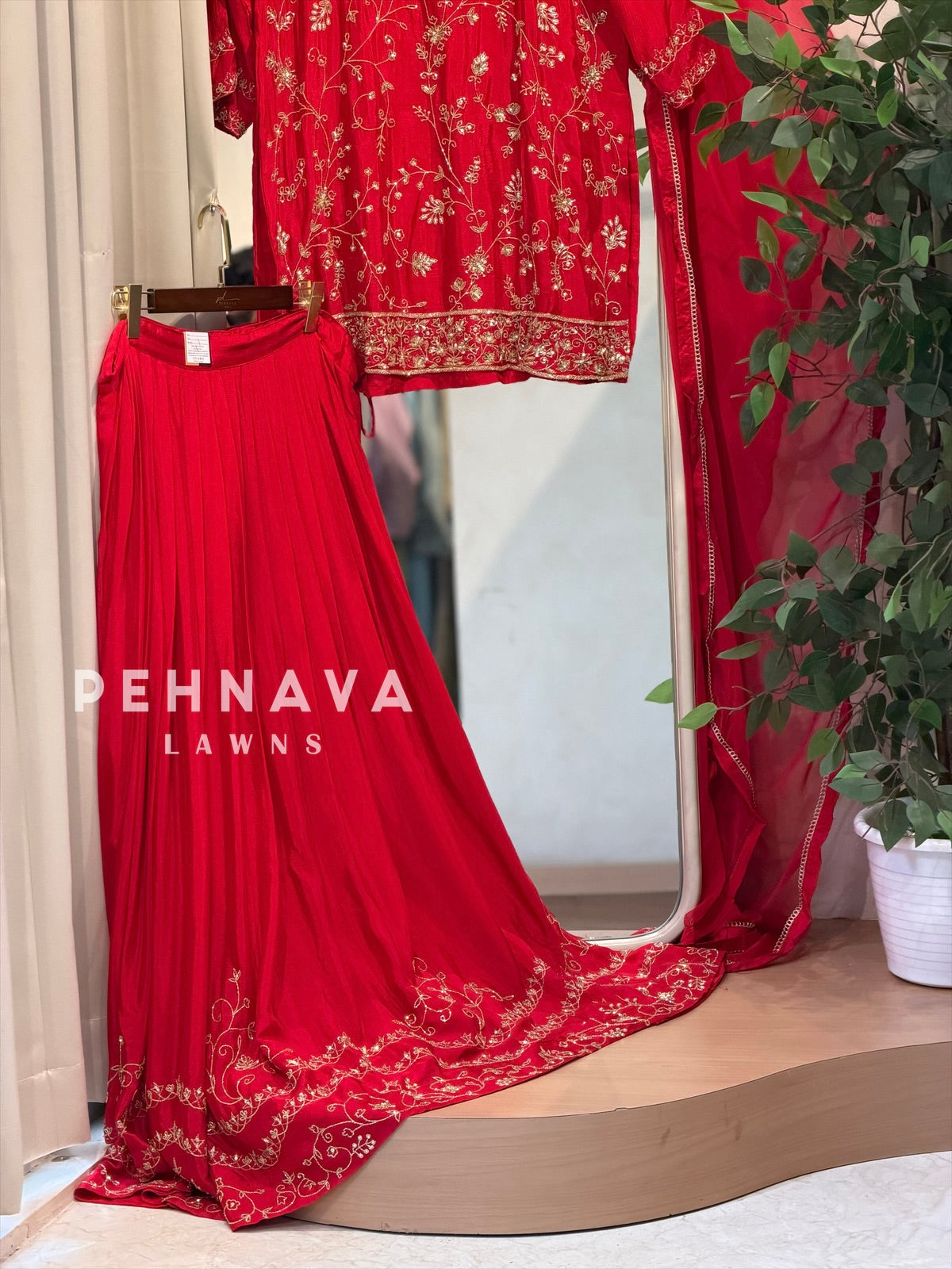 Premium  Handworked Skirt set