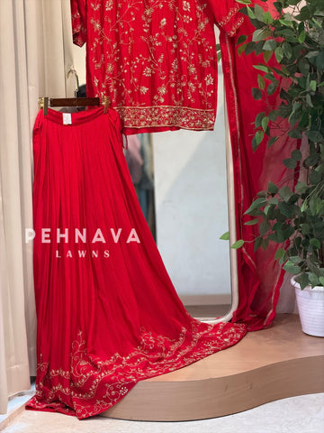 Premium  Handworked Skirt set