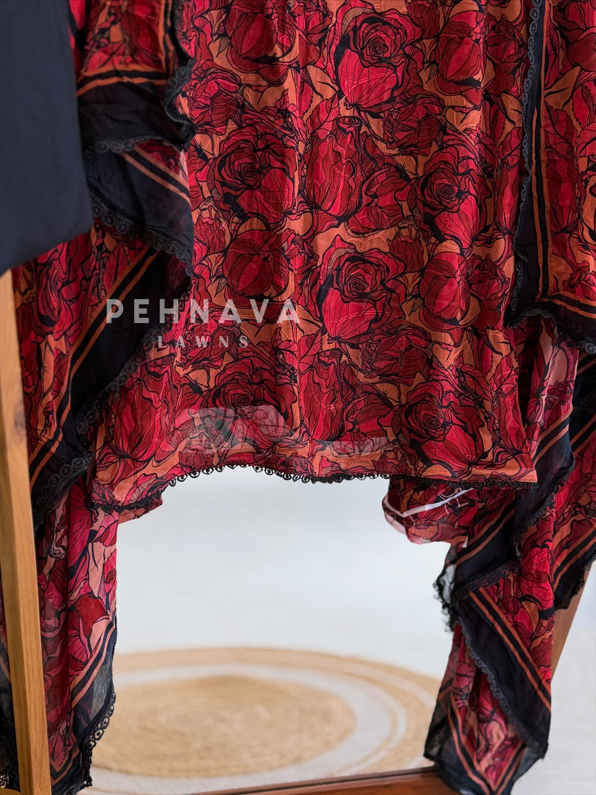 Floral Embroidered Unstitched Suit(10-15 Days Dispatching Time)