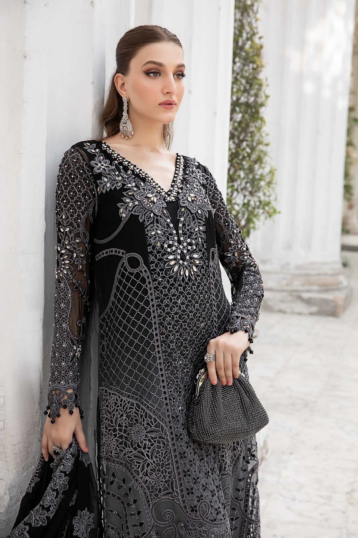 Semistitched Party wear Chiffon Suit-197