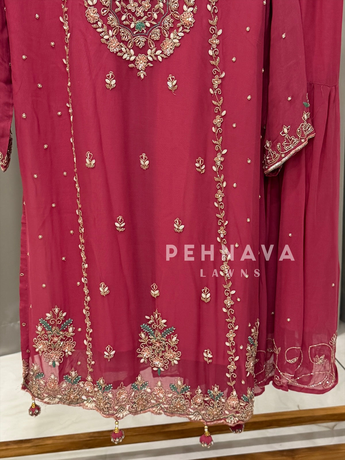 Premium Handworked Chiffon Suit-4326