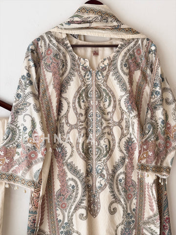 Casual Ready To Wear Printed Suit-12938