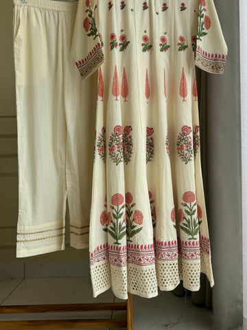 Cotton Floral-Anarkali-3589