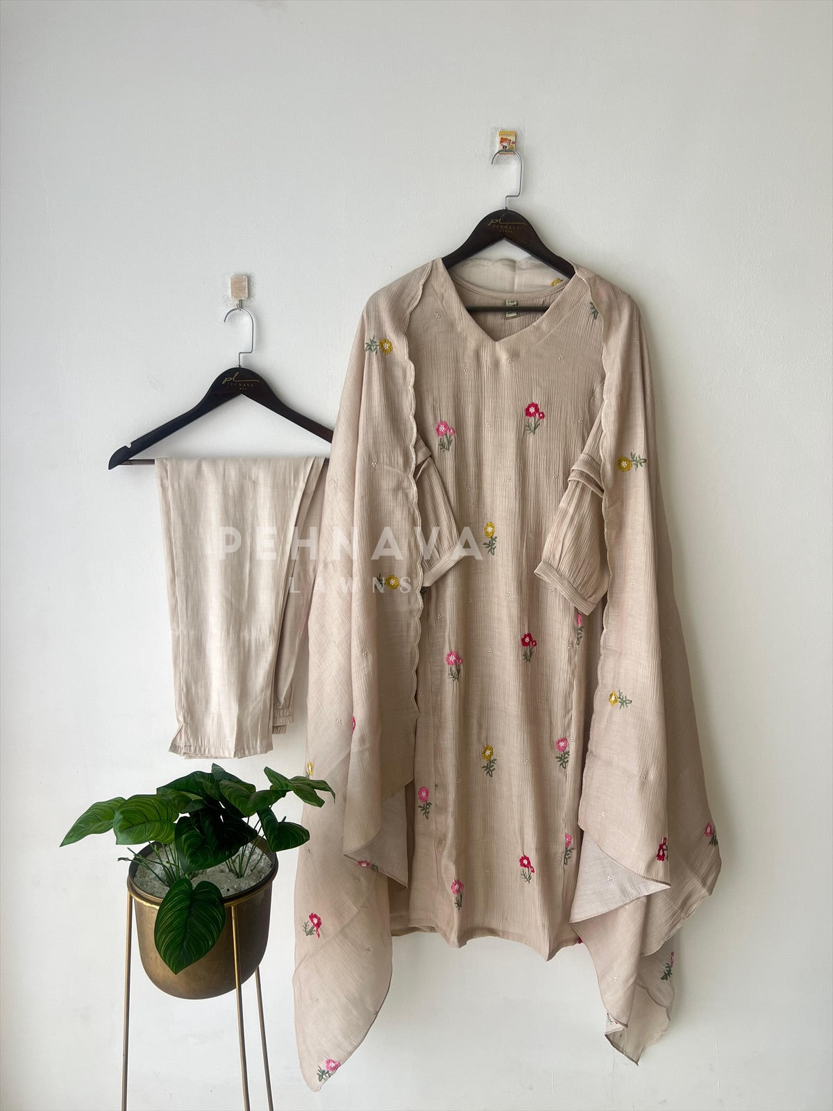 Floral Buti Embroidered Suit-12848 - Pehnava Lawns